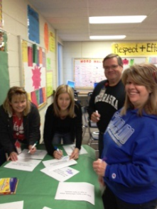 Central MS teachers actively engaged during professional development on Oct 18, 2012.
