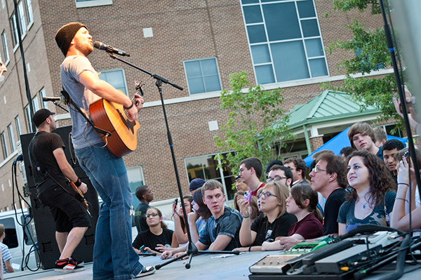 The Stage outside the Eppley Student Center.