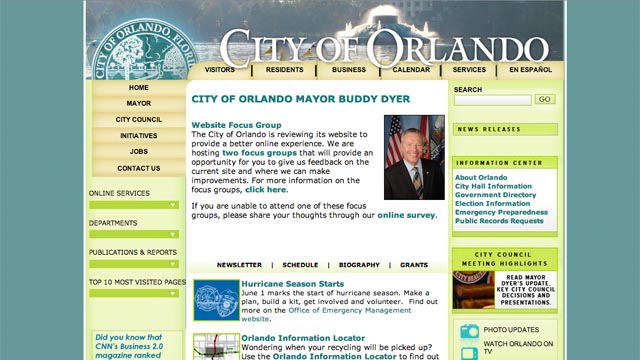 What are you looking for on CityofOrlando.net?