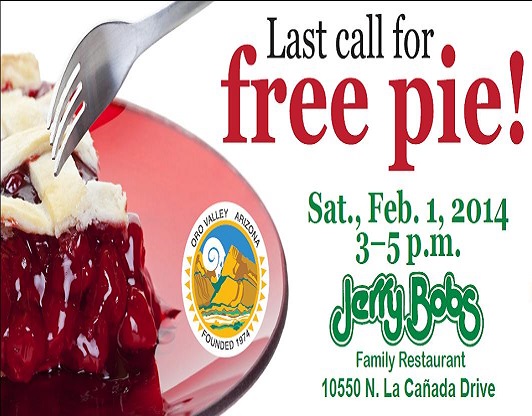 Last call for free pie on Feb 1!