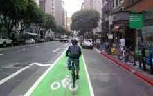 Buffered bike lanes.  