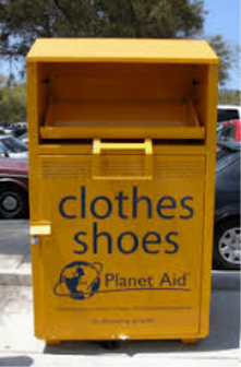 Clothes recycling bins! 