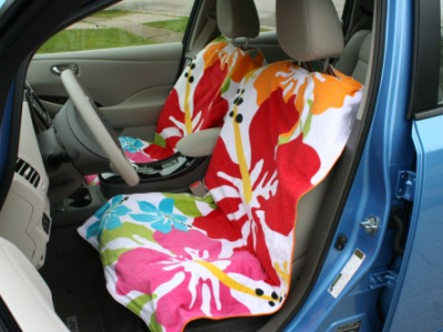 Car Seat Slip Covers from Discarded Textiles
