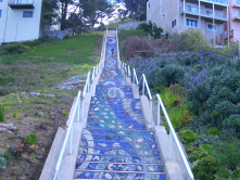 16th Ave./Moraga tiled stairway in Golden Gate Heights