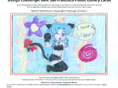 cat girl loves the library
