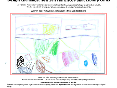 It's a rocketship library card