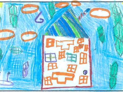 It is a huge house it has windows