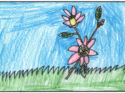 One flower left