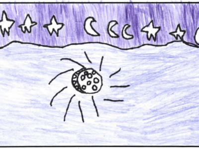 Yo veo un luna grande