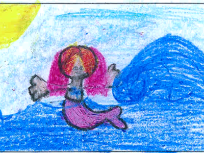 Mermaid in the sea