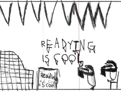 Reading is cool!snowy books