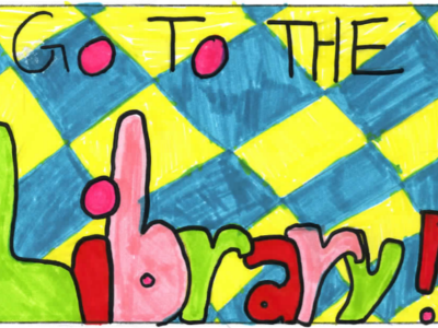 The bunny is going to return the book to the libra