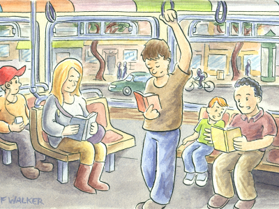 Reading on the Bus