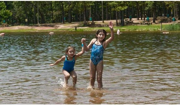 A chance to enjoy the water more than the view...clean recreational water to splash in.