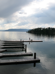 Scenic boat dock.