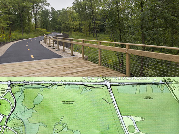 Chicago Forest Preserves: a great model of biodiveristy/watershed conservation and high recreational use (http://fpdcc.com/)