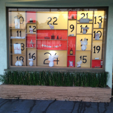 Fun shop windows! Exhibits pride and makes the street feel lived in.