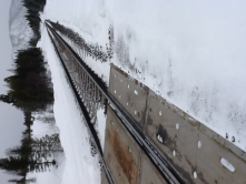 BNSF east-west railroad tracks
